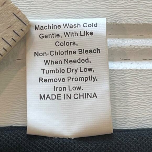 Women Bikini Swimsuit NWT Large Black 2 Piece Triangle Gold Chain Strap Tie Side - Picture 6 of 6